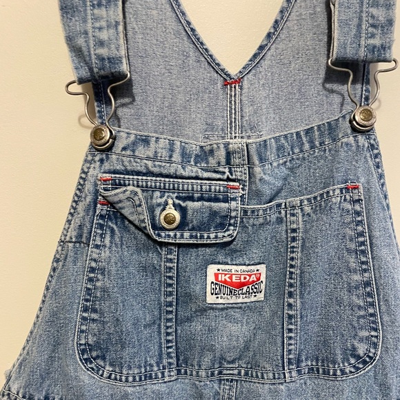 IKEDA- 90's Blue Denim Overalls size large - Picture 4 of 6